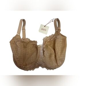 Panache NWT Full Cup Envy Balconnet Bra Lace Nude Size 32JJ